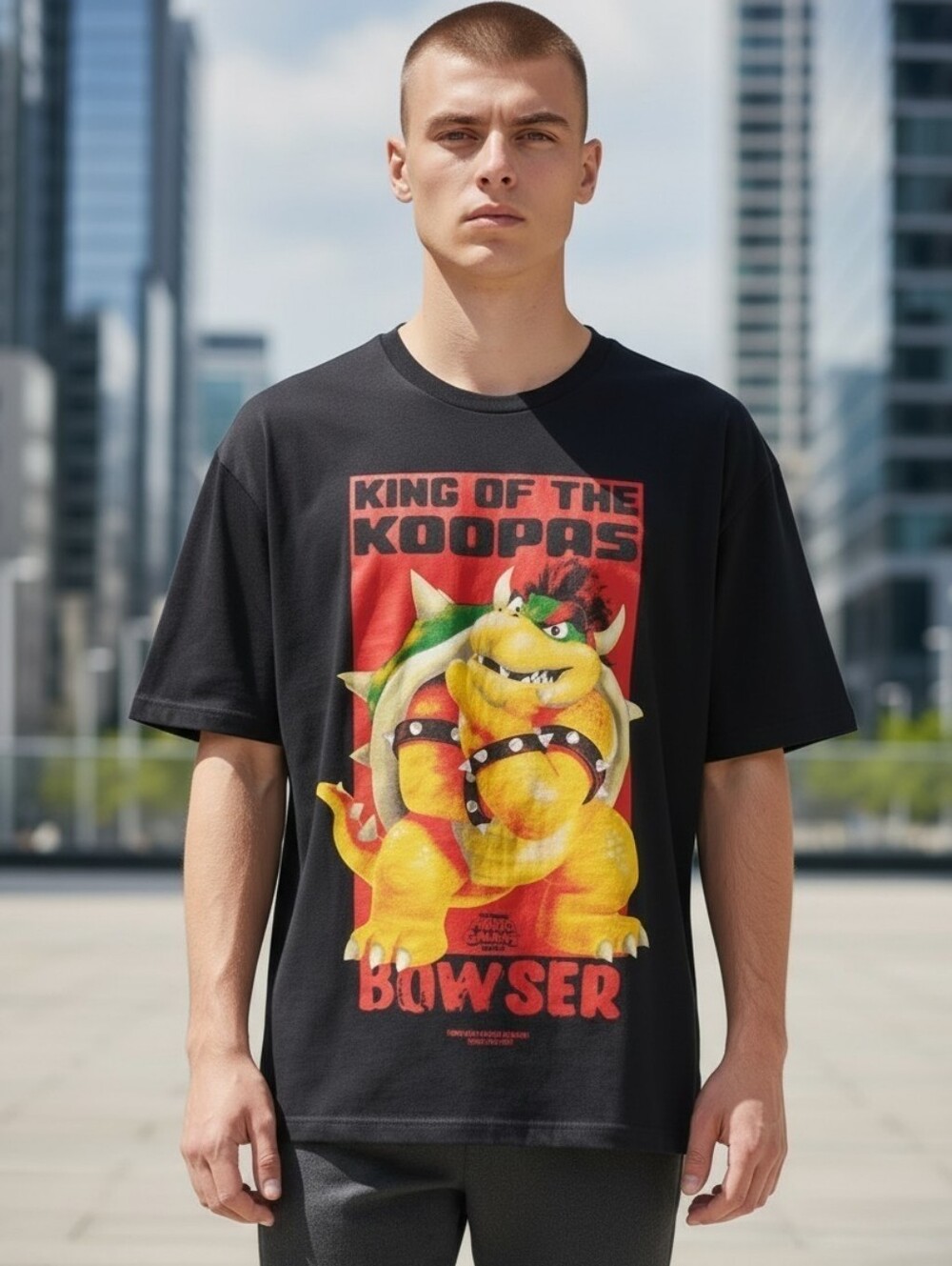 Super mario galaxy movie Men's Size Large King Of The Koopas shirt Nintendo